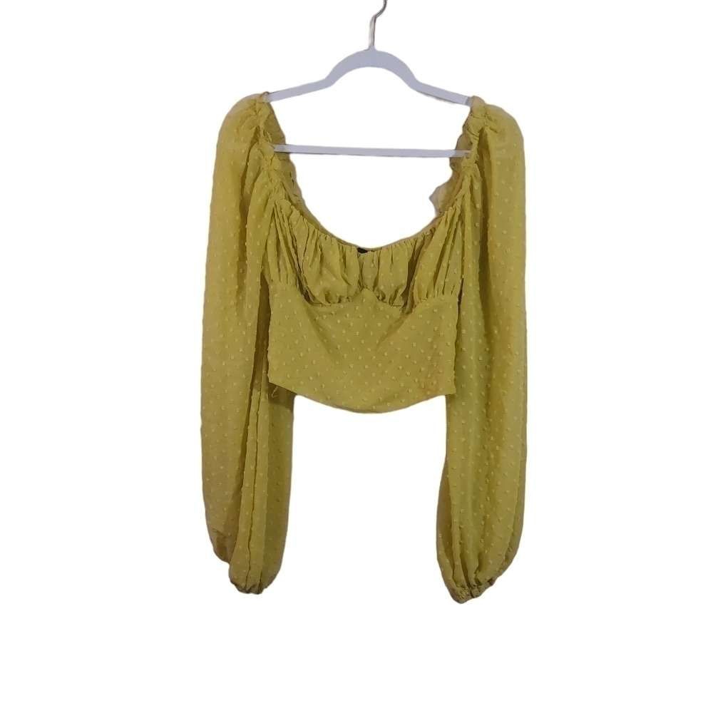 FOREVER 21 Ladies Long Barmaid Crop Top- size M